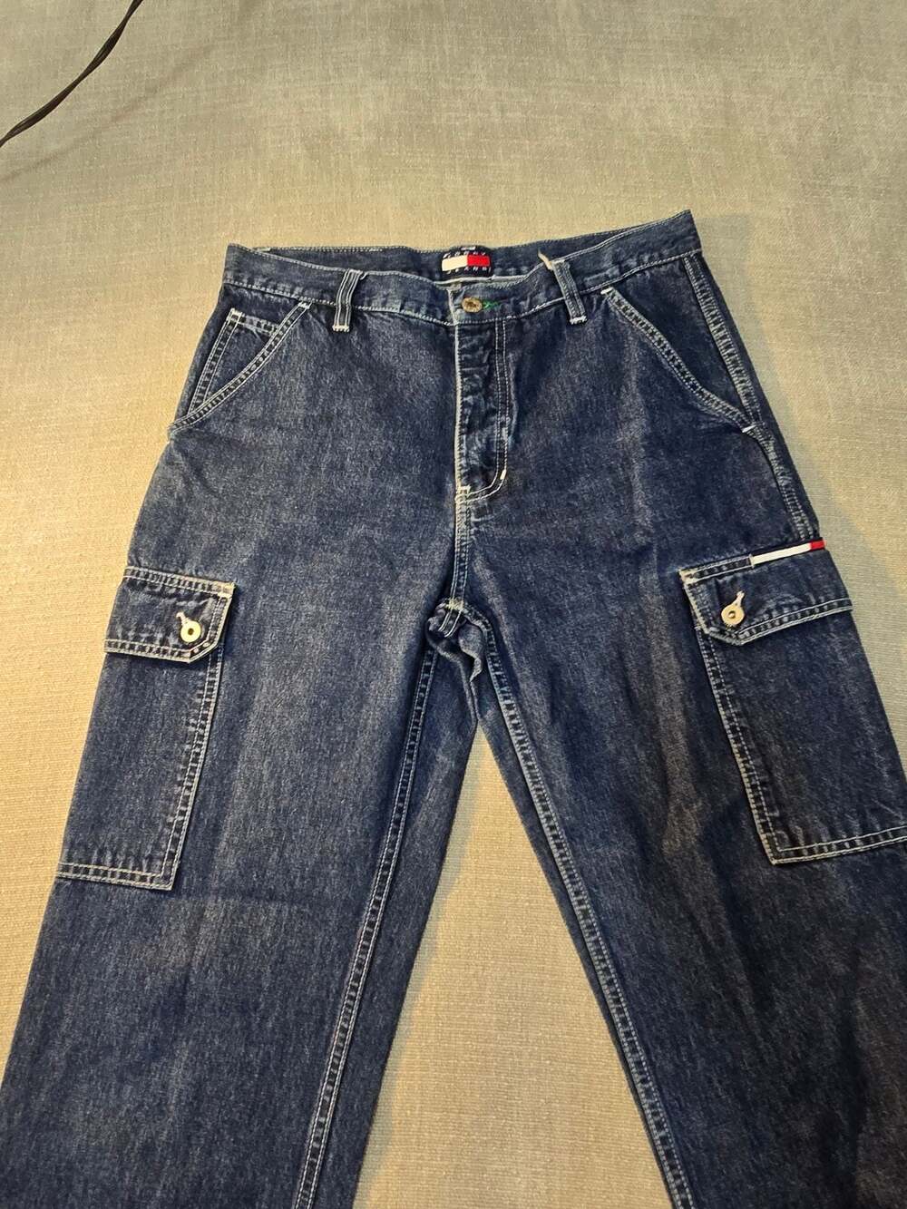 Vintage Tommy Jeans Cargo Pants Size 7 - Picture 2 of 4